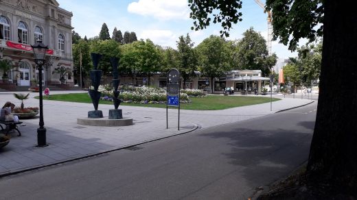 Die "Lichtentaler Allee" in Richtung Kurhaus